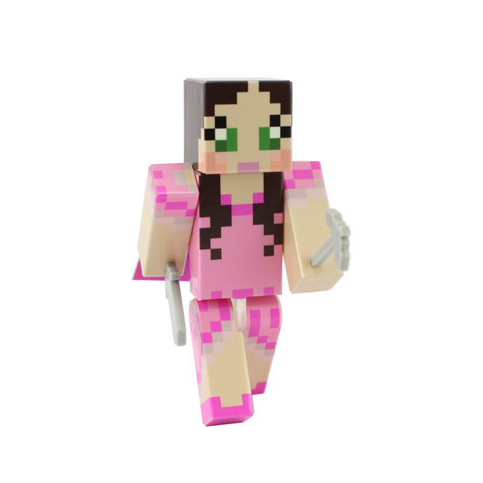 Pink Dress Green Eyed Girl
