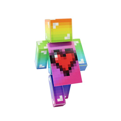 Rainbow Cow Version 2 Minecraft Skin - Toy Block PNG Image